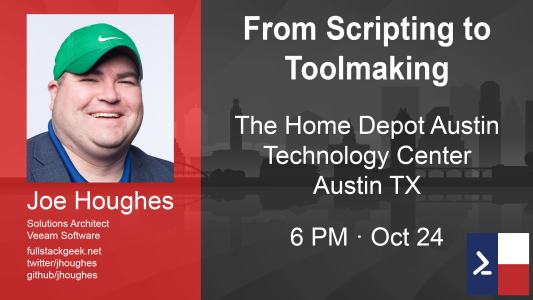 Joe Houghes at Austin PowerShell User Group 2019